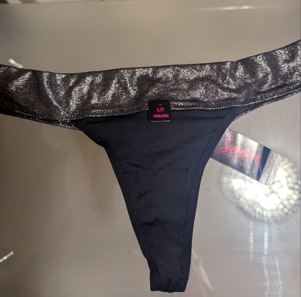 La SENZA Black and Silver Panties
